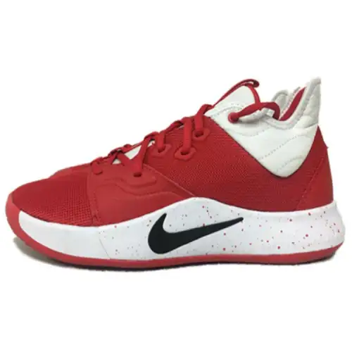 Nike PG 3 TB Pickled Pepper 3 Paul George Comfortable for practical use Shock-absorbing and wear-resistant Low-top basketball shoes Men's white and red