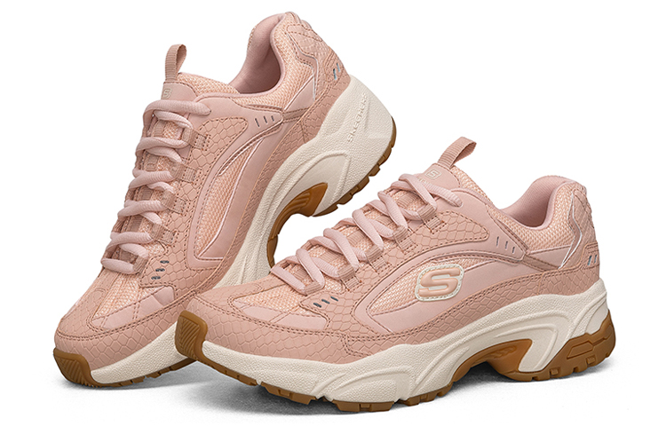 Женские кроссовки Skechers D'Lites (розовые) — фото 3