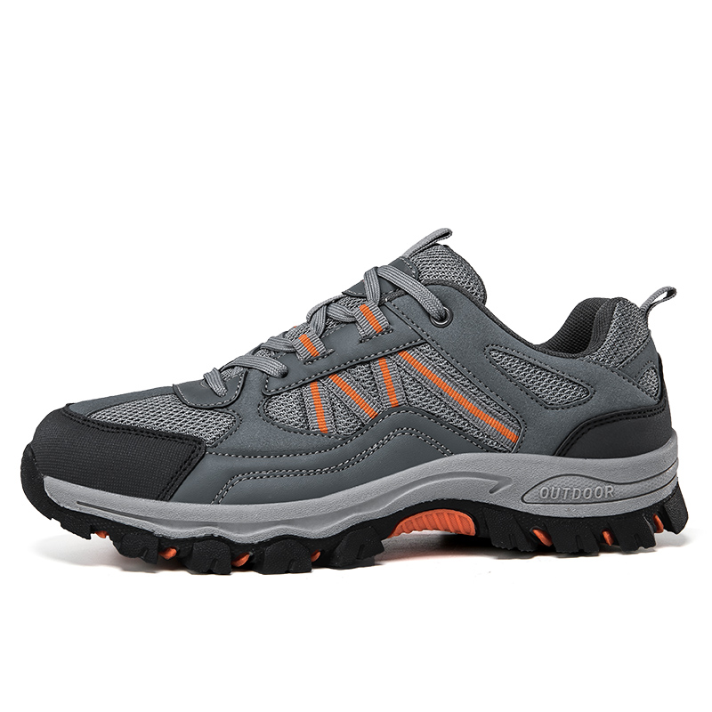 BAOZAOGONGYANG Cushioning Slip Resistant Abrasion Resistant Breathable Low top Mountaineering Hiking Shoes Unisex