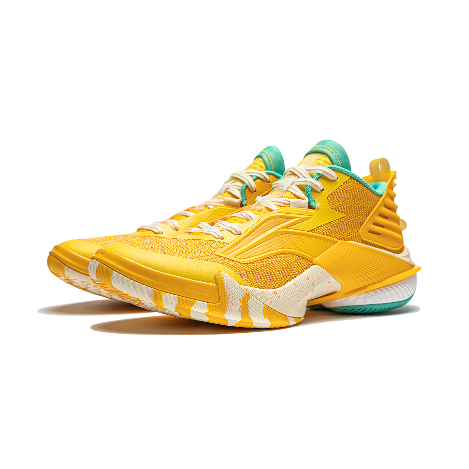 Li Ning Power 10 Basketball Shoes Men’s Mid Top Yellow