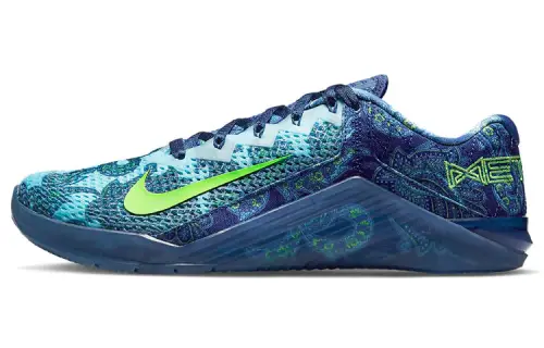 Nike Metcon 6 AMP shock-absorbing, wear-resistant and non-slip low-top sports training shoes indigo