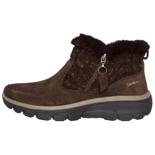 Skechers Relaxed Fit Comfortable Short Snow Boots Women's Brown