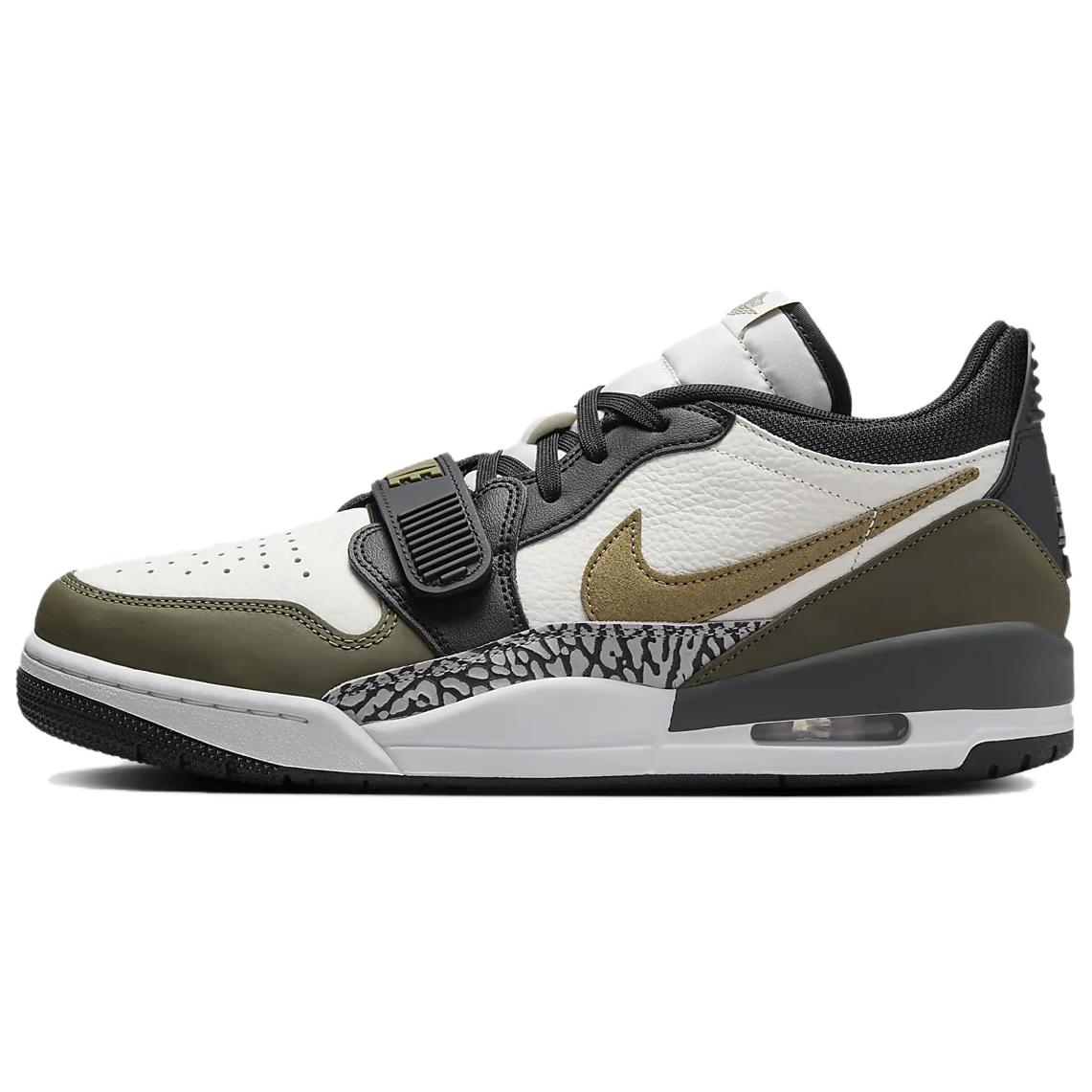 Jordan Legacy 312 Low Fashionable, Comfortable and Versatile Low-top Retro Basketball Shoes Men's White Green