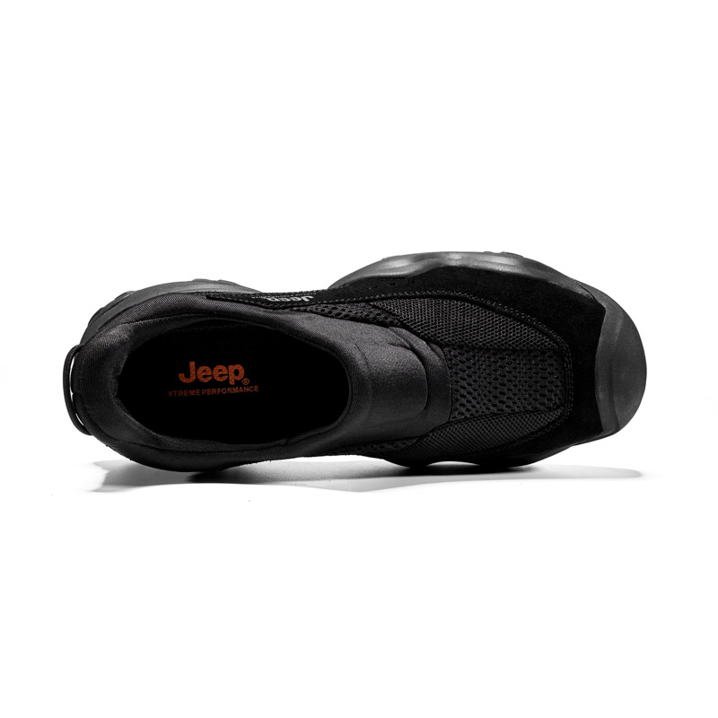Jeep Fabric Fashion Trend Low top Hiking Shoes Men’s Classic Black