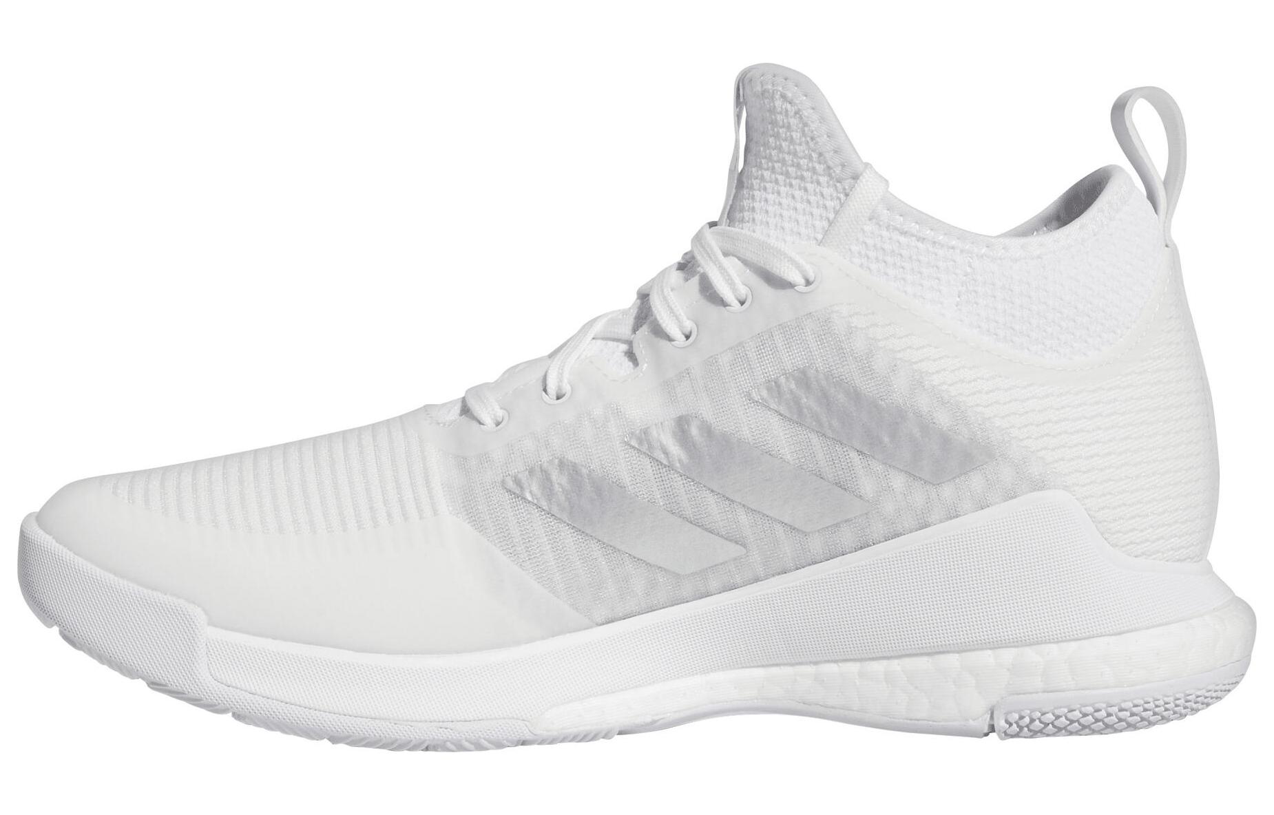 Adidas Crazyflight Mid volleyball shock-absorbing mid-top training shoes women's white