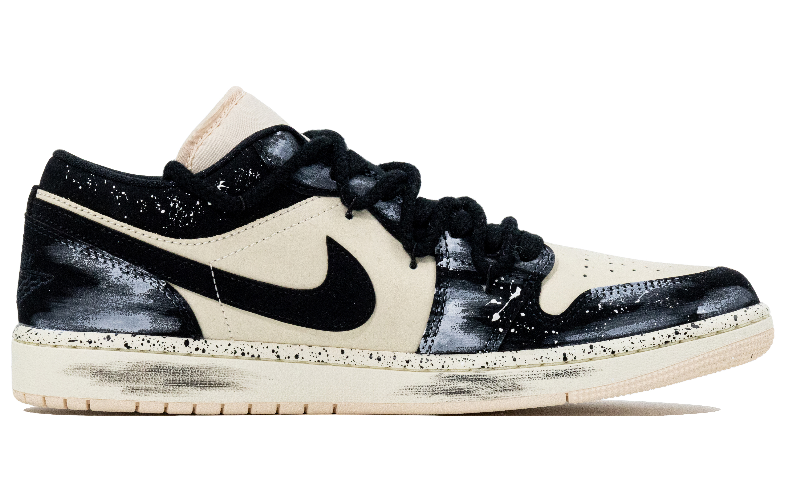 Jordan Air Jordan 1 Synthetic Leather, Leather Cushioning, Wear Resistant Low top Vintage Basketball Shoes Unisex