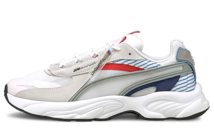 PUMA BMW M Motorsport Training Shoes Unisex Low Top White/Red/Blue