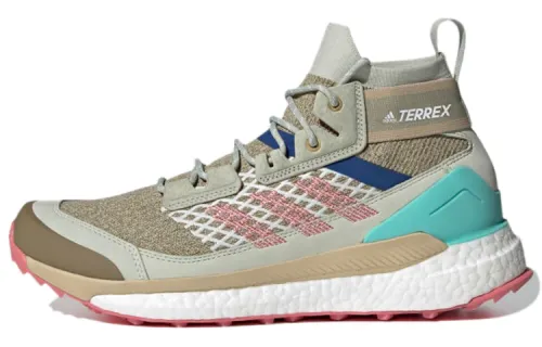 Adidas Terrex Free Hiker Comfortable Slip Resistant Abrasion Resistant High top Hiking Shoes Men's Khaki Brown