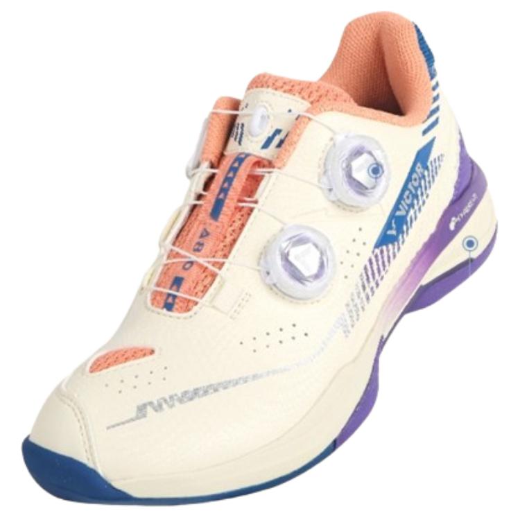 VICTOR Low top Badminton Shoes Unisex White Purple