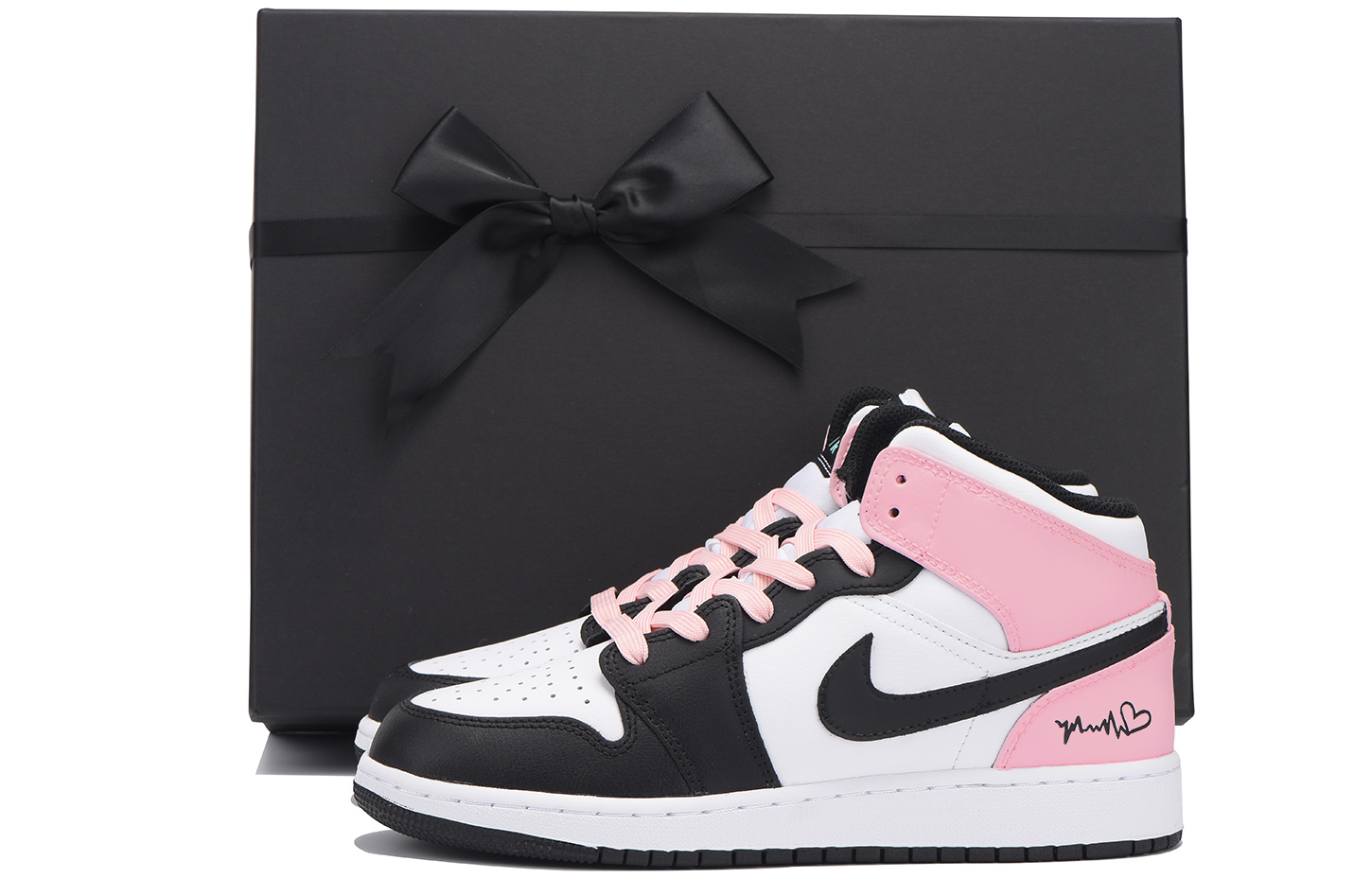 Jordan Air Jordan 1 Slip Resistant Coverage Low top Vintage Basketball Shoes Women’s Pink