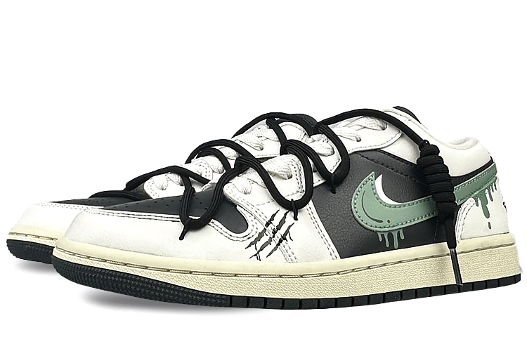 Jordan Air Jordan 1 Abrasion Resistant Breathable Abrasion Resistant Breathable Low top Vintage Basketball Shoes Unisex