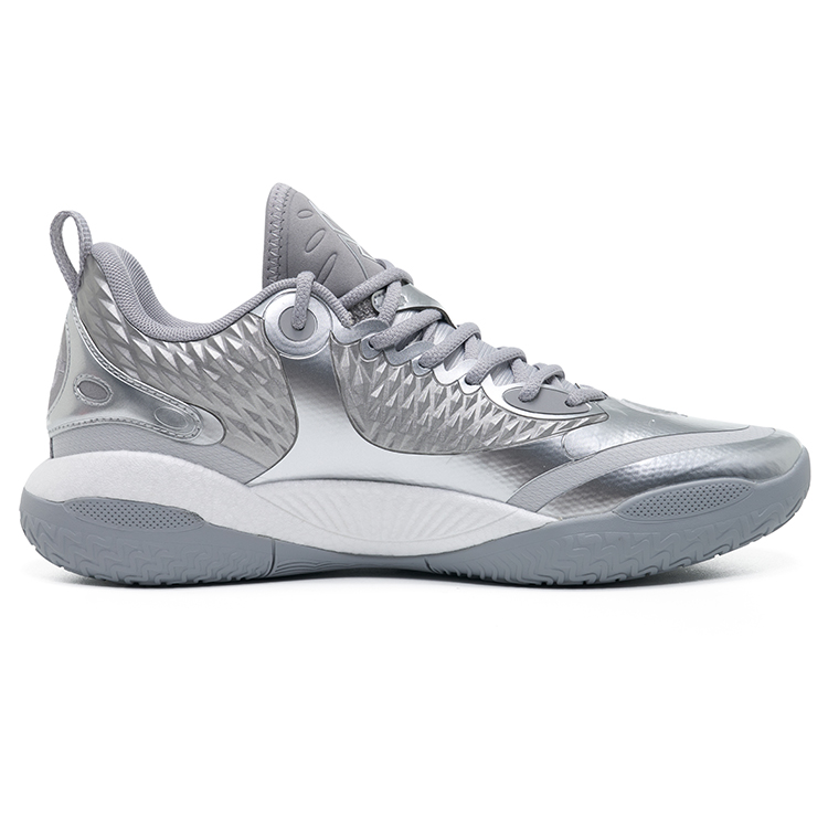 RIGORER Reaves 2 Cushioning, Wear Resistant Low top Basketball Shoes Men’s Silver White