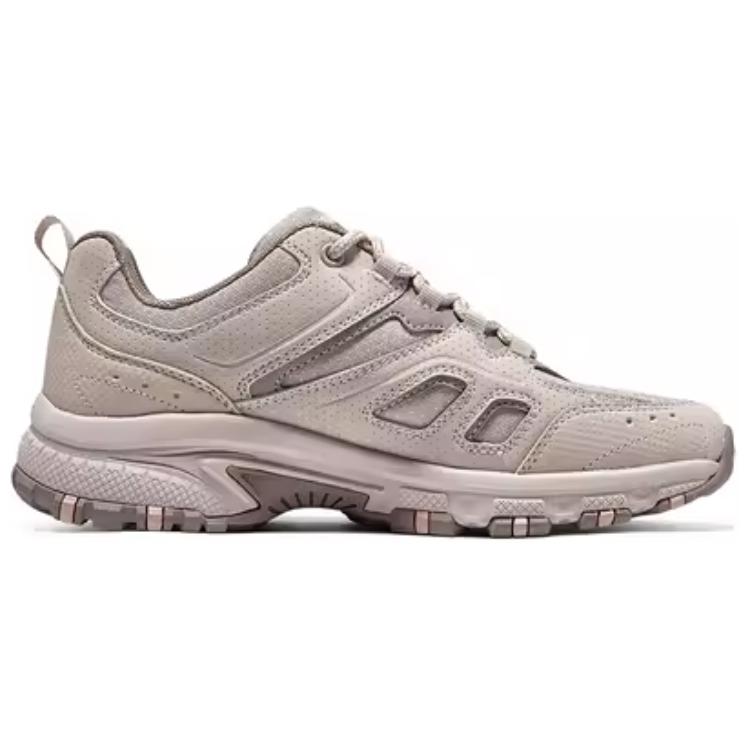 Skechers Hillcrest Abrasion Resistant Support Balance Lightweight Rebound Low top Hiking Shoes Women’s Taupe