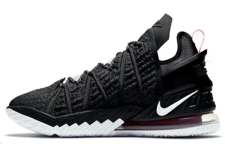 Nike Lebron 18 James Comfortable Round Toe Textile, Synthetic Leather Cushioning Slip Resistant Abrasion Resistant