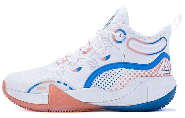 PEAK Basketball Shoes Men’s Mid Top Baymax/Pink