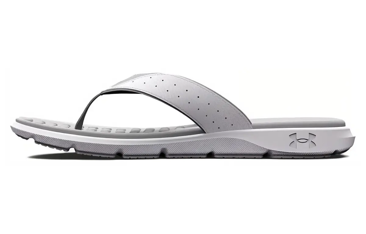Under Armour Ignite EVA Flip Flops Men's White Gray