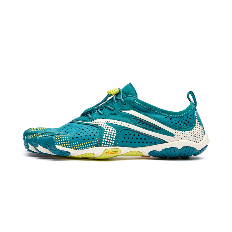 Vibram V RUN Abrasion Resistant, Breathable, Lightweight Low top Training Shoes Women’s Dark Lake Blue Ivory White