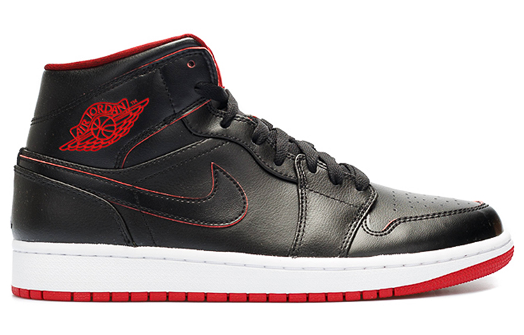 Jordan 1 Retro Mid Black Red White