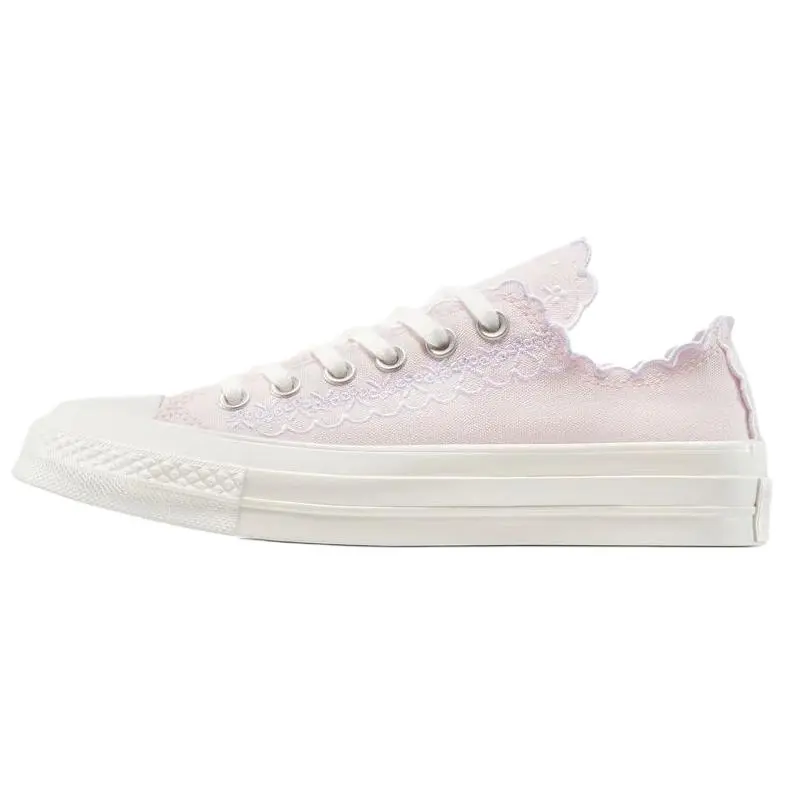 Converse Chuck 70 embroidered scalloped-edge sneakers