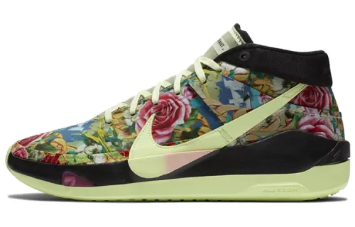 Nike KD 13 Funk NBA 2K20 Flower Durant 13 Comfortable and Versatile Shock Absorbing Anti-Slip Wear Resistant Mid-top Practical Basketball Shoes Unisex Black