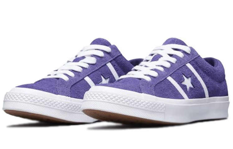 Кеды Converse One Star Academy Ox (фиолетово-белые) — фото 3