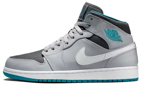 Jordan 1 Mid Wolf Grey Tropical Teal