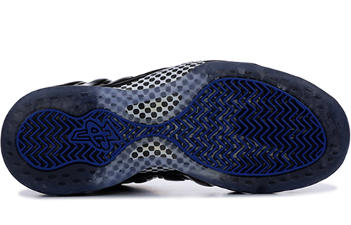 Мужские кроссовки Nike Foamposite One Concord OG (черно-белые) — 黑/白/宝蓝 — фото 4