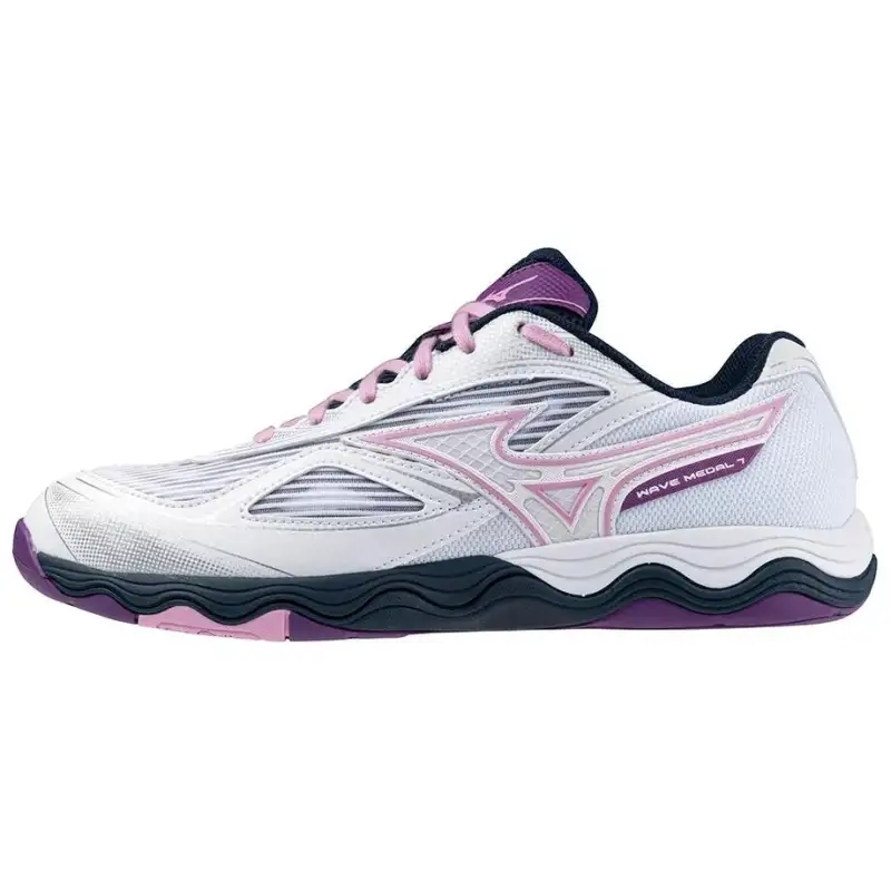 Mizuno Wave Medal 7 Slip Resistant Abrasion Resistant Low top Training Shoes Unisex White
