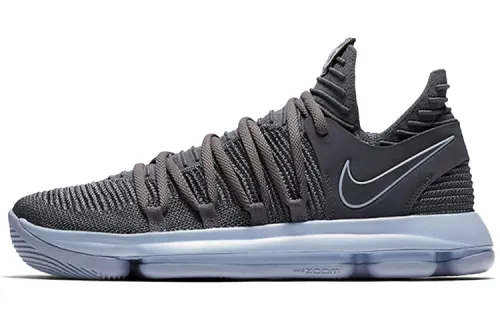 Nike KD 10 Zoom Durant OG model round toe lace-up non-slip lightweight low-top practical basketball shoes men's gray