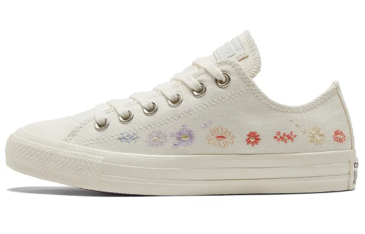 Chuck Taylor All Star Wmns Converse Low 'Embroidered Floral - Egret' Women's