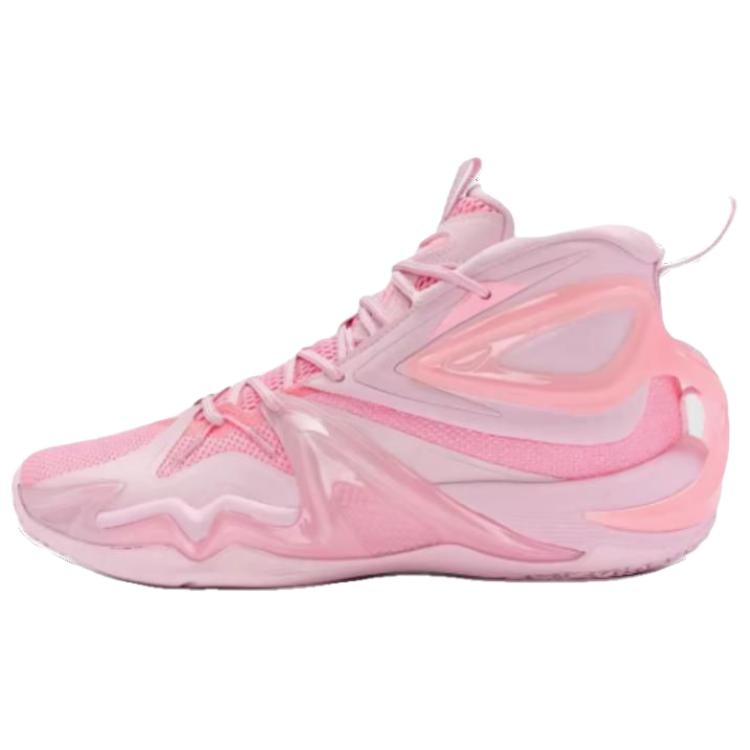 XTEP Fierce Battle 1.0 Abrasion Resistant Breathable High top Basketball Shoes Men’s Pink