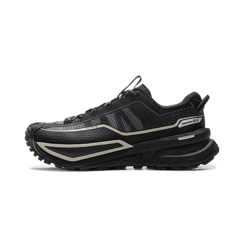 Li Ning Outdoor CF Tracing, Xingchuan TPU Low top Hiking Shoes Unisex Black