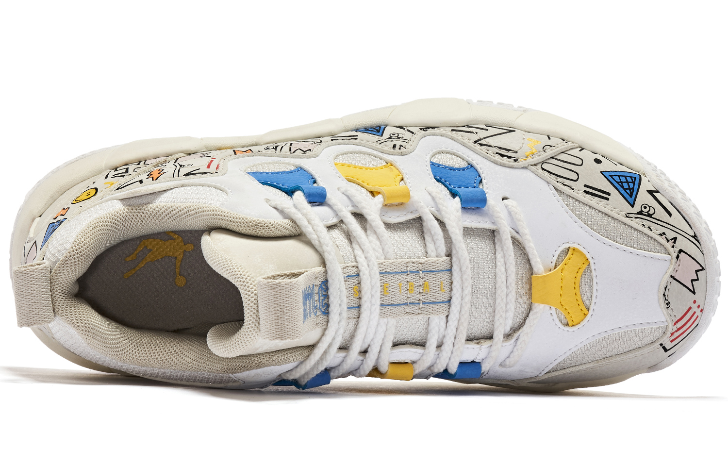 QIAODAN Comfortable Cushioning Slip Resistant Mid top Basketball Shoes Women’s Crescent