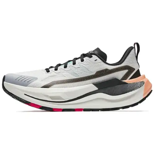Anta Kunlun Slip Resistant Abrasion Resistant Low top Hiking Shoes Men's White Gray Black