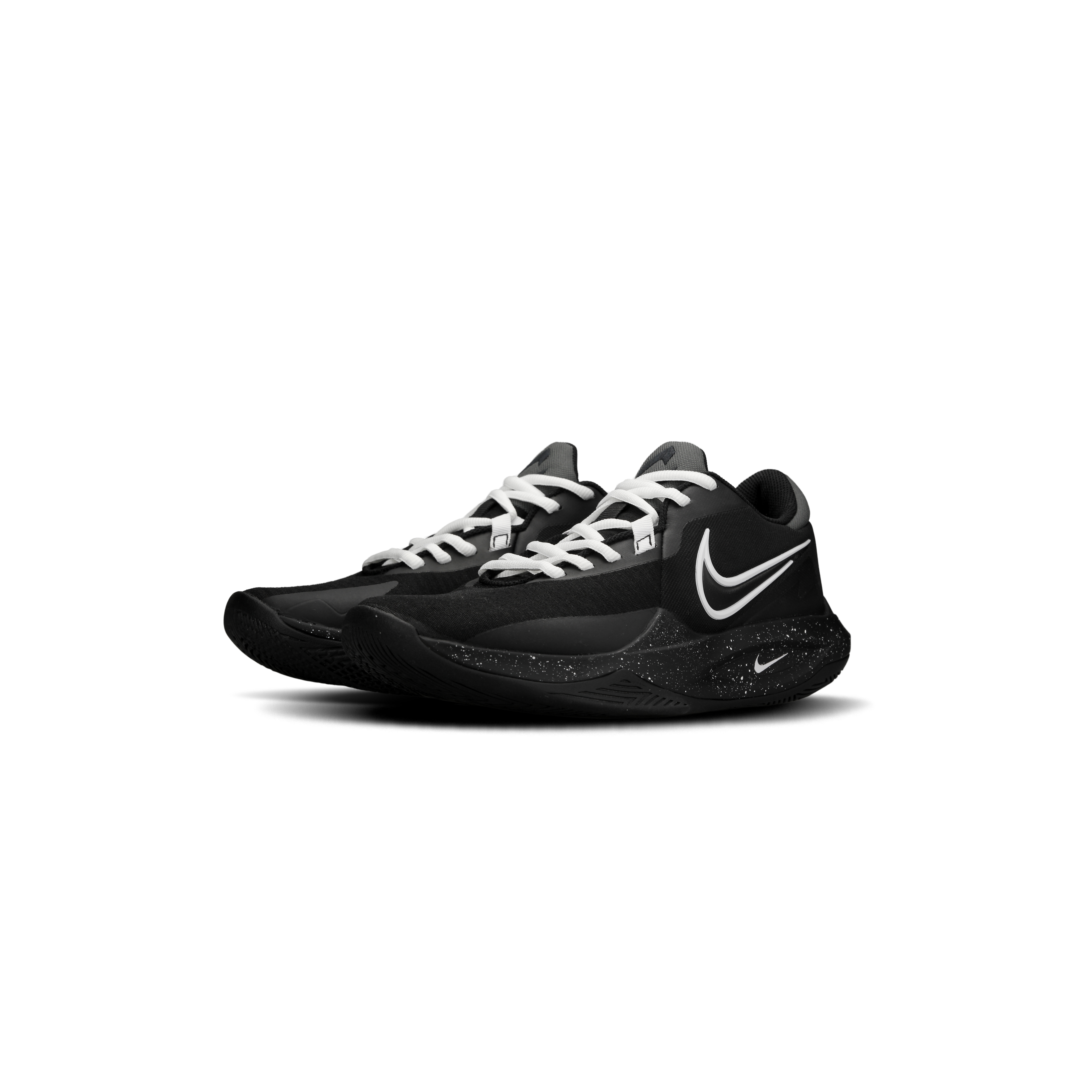 Nike Precision 6 Cushioning Slip Resistant Abrasion Resistant Low top Basketball Shoes Unisex Black White