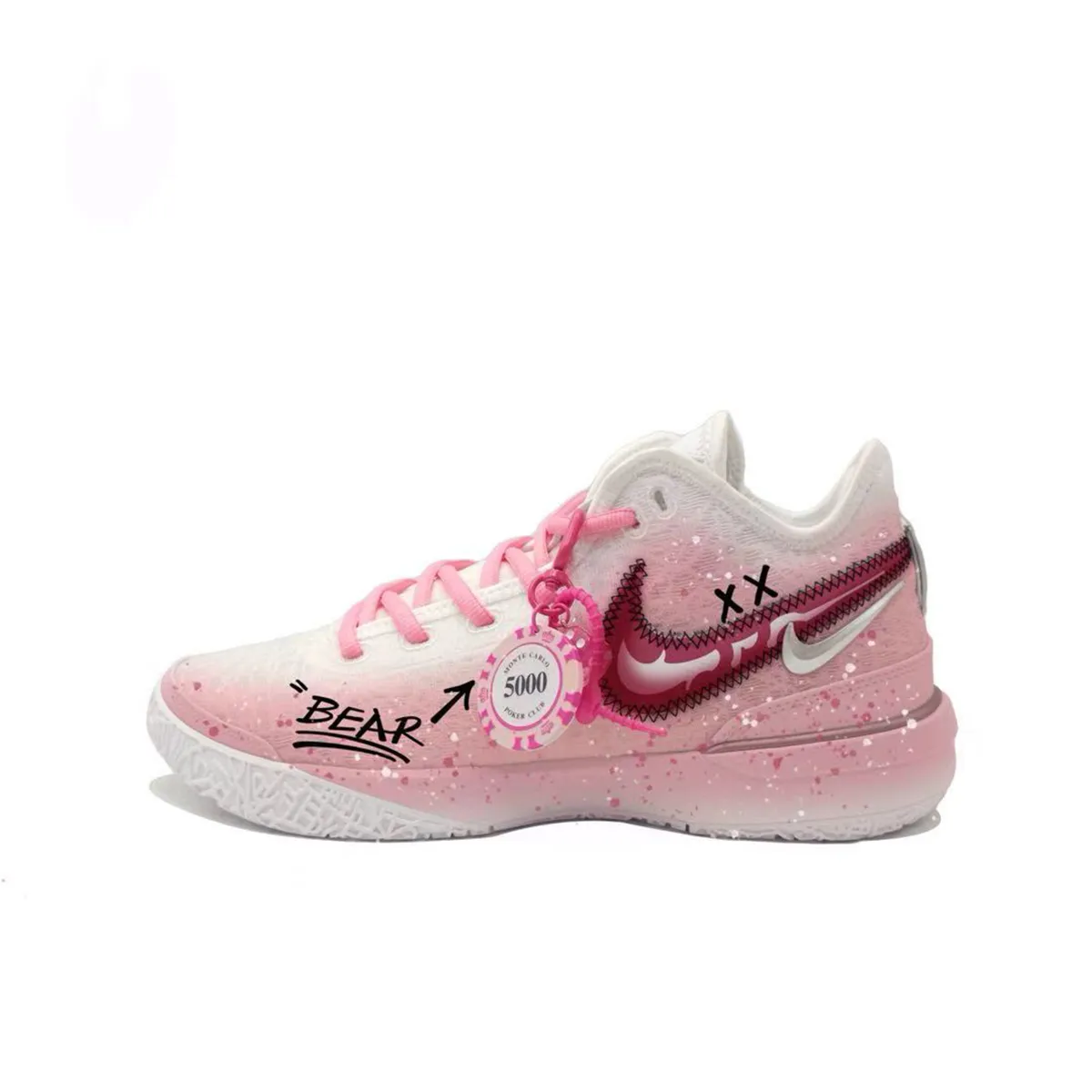 Nike LeBron NXXT Gen Zoom LeBron NXXT Gen Slip Resistant Abrasion Resistant Low top Basketball Shoes Men's Pink