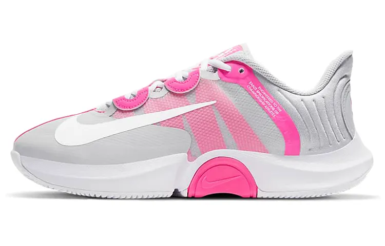 Nike Air Zoom GP Turbo Cushioning Slip Resistant Low top Tennis Shoes Women's Pink Gray