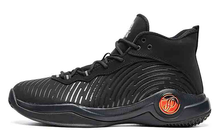 PEAK Parker Collection Game Ready Abrasion Resistant Mid top Basketball Shoes Men’s Black