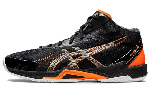 Asics V-Swift Ff Mt 3 Comfortable Volleyball Shoes Low-top Training Shoes Unisex Black Orange