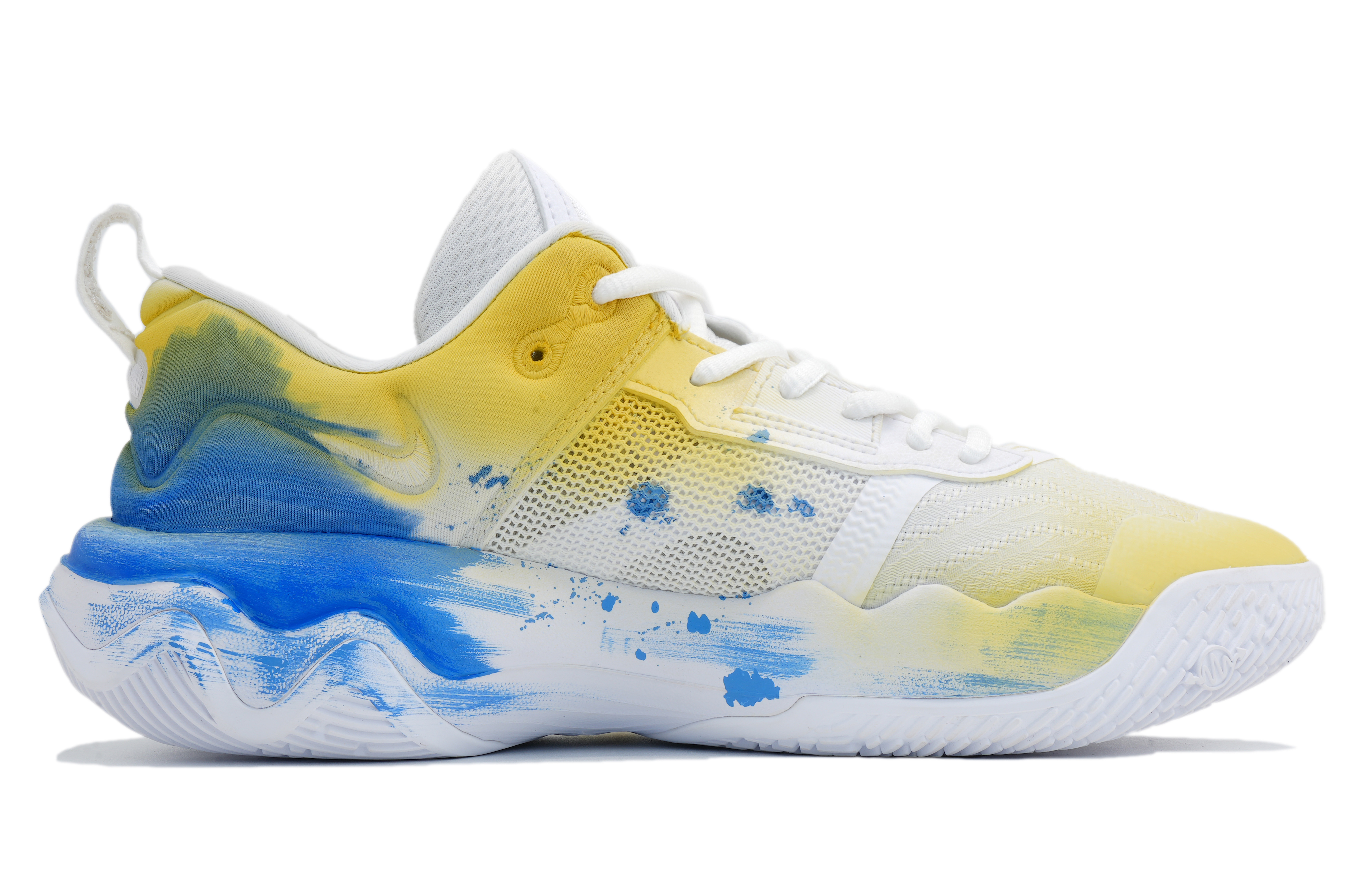 Nike Giannis Immortality Basketball Shoes Unisex Low Top Yellow Blue