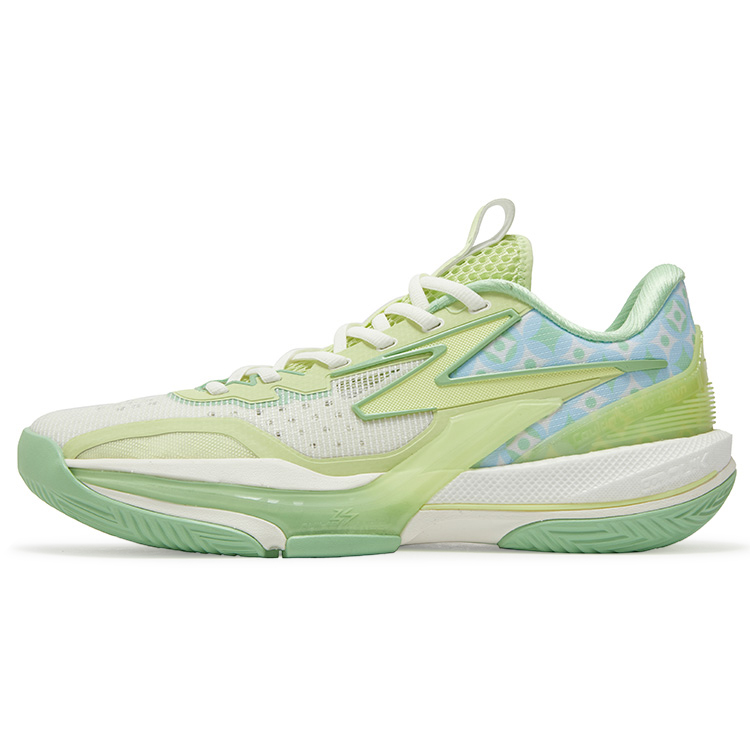 361° BIG3 6.0 Cushioning Slip Resistant Abrasion Resistant Coverage Low top Basketball Shoes Men’s Fig Green