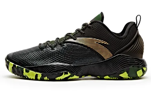 Anta KT Comfortable Textile, Leather Cushioning Slip Resistant Abrasion Resistant Coverage Support Low top