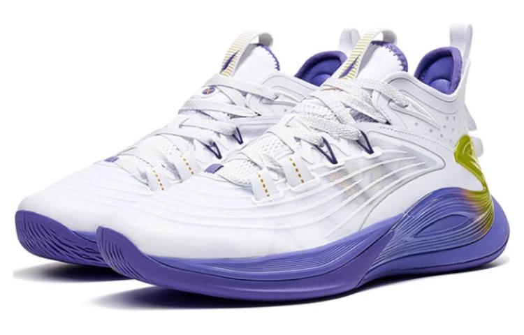 XTEP Light Feather 3rd Low top Performance Basketball Shoes Men’s White Yellow