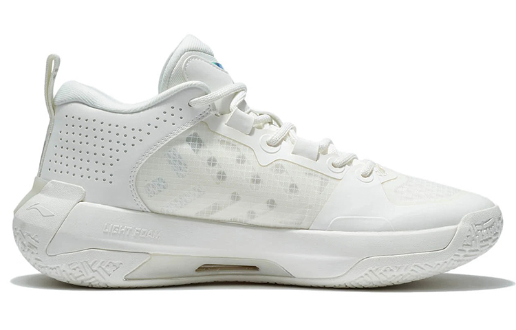 Li Ning Liren 2 Low Game Ready Abrasion Resistant Breathable Low top Basketball Shoes Men’s Mist White