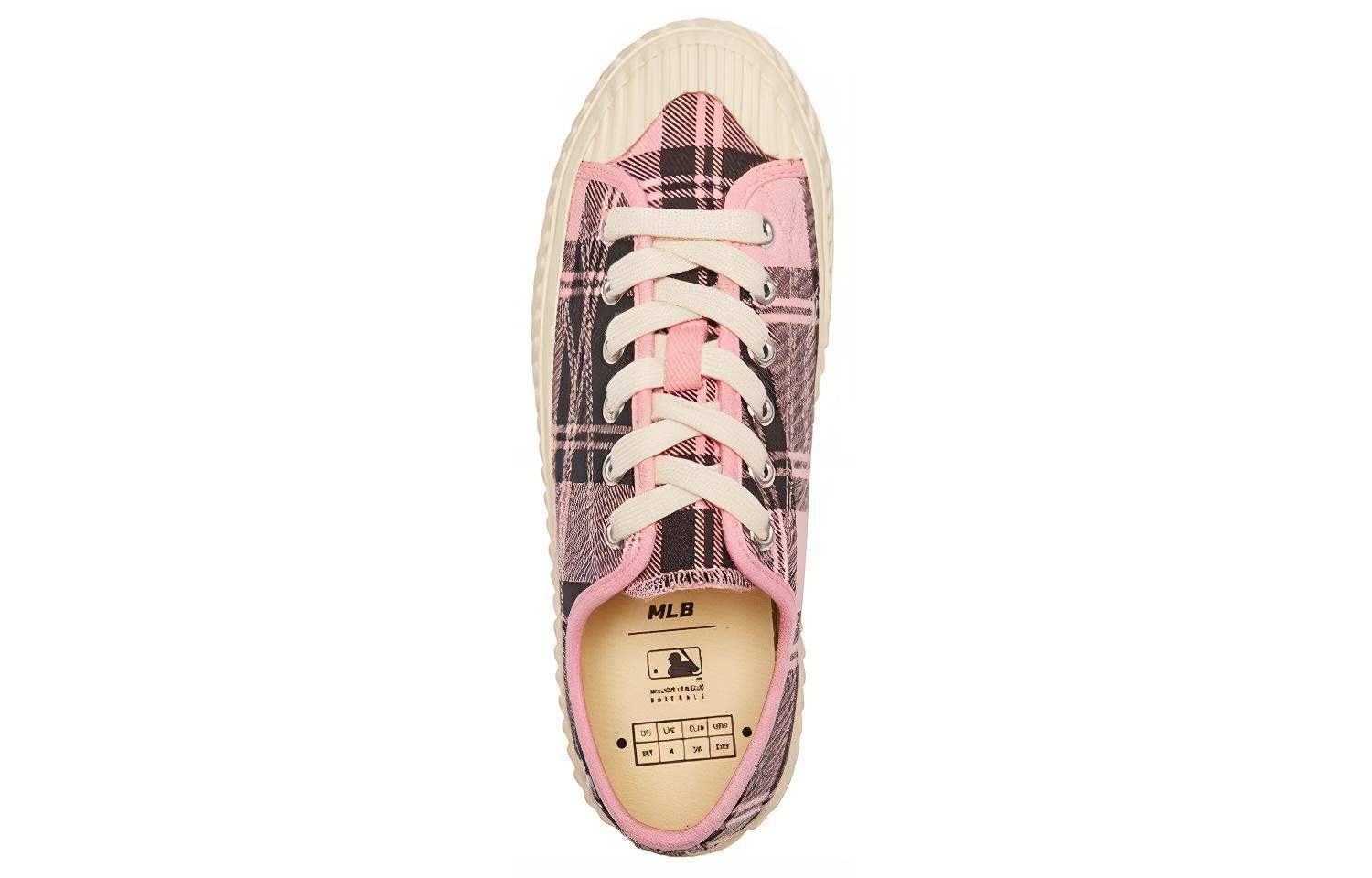 MLB Playball Slip Resistant Abrasion Resistant Slip Resistant Abrasion Resistant Low top Canvas Shoes Unisex Pink