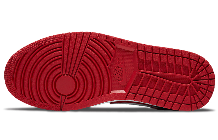 Женские кроссовки Jordan Air Jordan 1 Low (черно-бело-красные) — Чёрный / красный / белый — фото 6