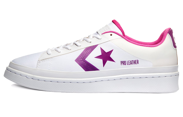 Кроссовки Converse Converse Cons Pro Leather (бело-фиолетовые)