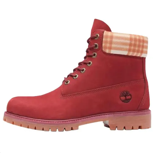 Timberland 6' Heritage Waterproof Boot Dark Red Plaid