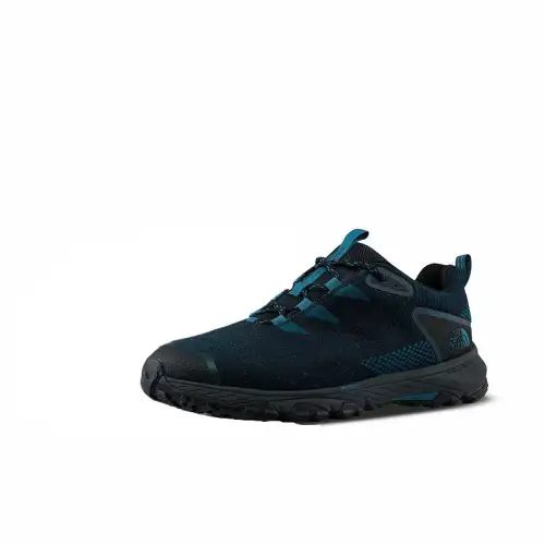 THE NORTH FACE Outdoor Sports Breathable Low top Hiking Shoes Men's Black Blue