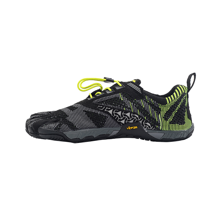 Vibram Five-finger shoes, running and fitness, shock-absorbing, non-slip, wear-resistant, breathable, wrapped, supportive, balanced, impact-resistant, lightweight, low-top training shoes, men's black, KMDEVO